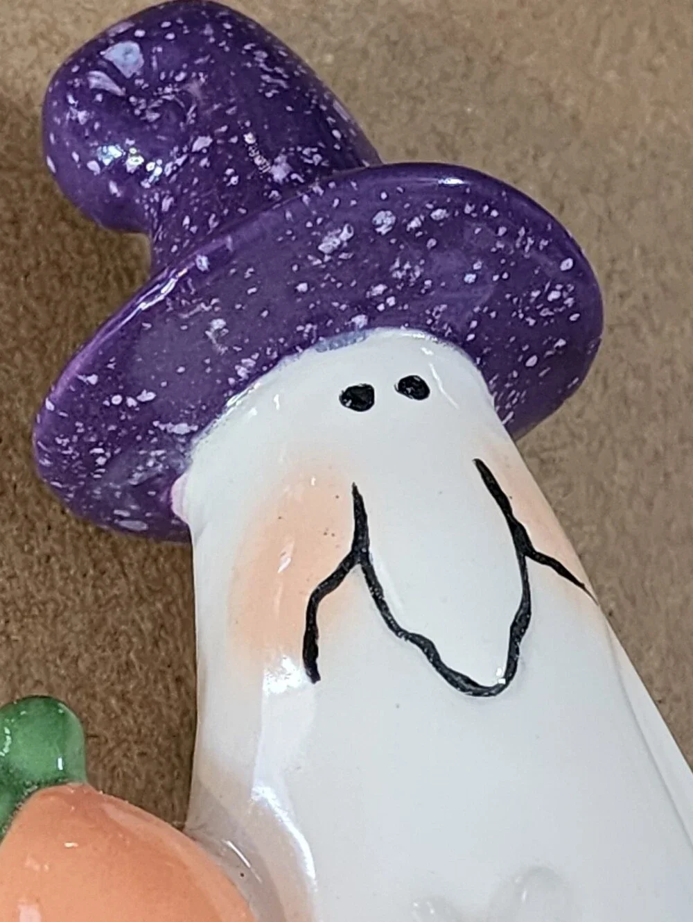 Vintage Ceramic Halloween Pencil Ghost Witch Pumpkin Figure Decor 9